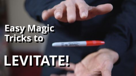 Easy magic tricks that you can do to levitate small objects. Just like magic! Magic Tricks For Beginners, How To Do Magic, Magic Tricks Tutorial, Pen Tricks, Magic Tricks For Kids, Easy Magic Tricks, Magic For Kids, Easy Magic, Small Objects