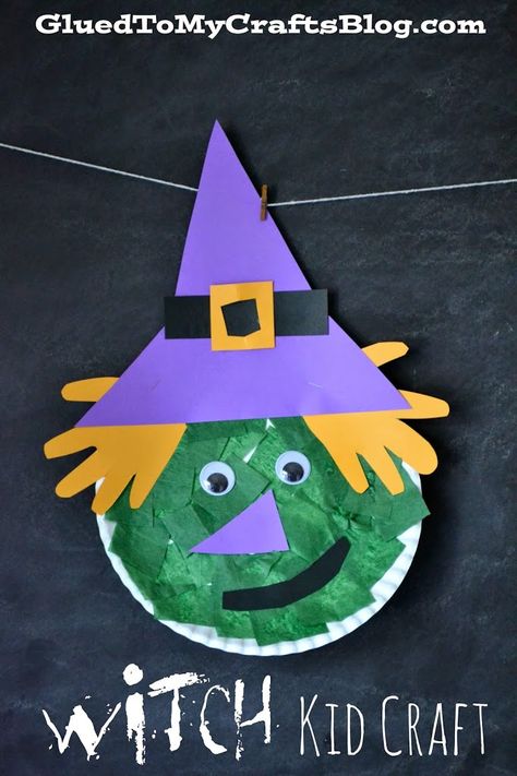 Dekorasi Halloween, Halloween Art Projects, Halloween Crafts Preschool, Halloween Crafts For Toddlers, October Crafts, Halloween Arts And Crafts, Halloween Preschool, Adornos Halloween, Easy Halloween Crafts