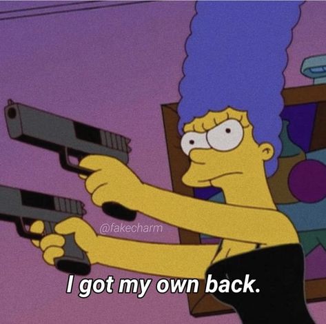 Funny Person, Boss Girl, Cartoon Quotes, Note To Self Quotes, Baddie Quotes, Funny Reaction Pictures, Self Quotes, Cartoon Pics, The Simpsons