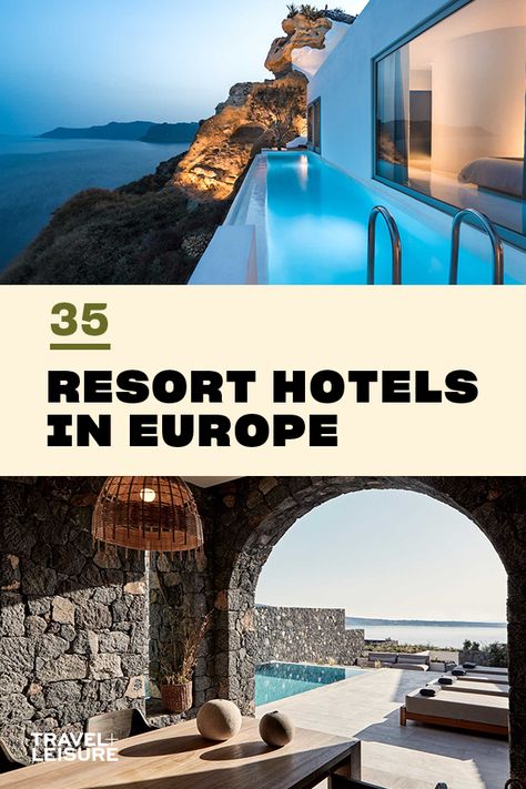 Here are the best resort hotels in Europe. Plan your next vacation to Europe around these beautiful hotels that have all the best views of European scenery. #Europe #Resot #Hotels #Travel #Vacation #Getaway #WorldsBest | Travel + Leisure - The Top 10 Resort Hotels in Europe Top Hotels In The World, European Scenery, Buying A Business, Europe Trips, Sofitel Hotel, European Hotel, Europe 2023, Destin Hotels, Ocean Resort