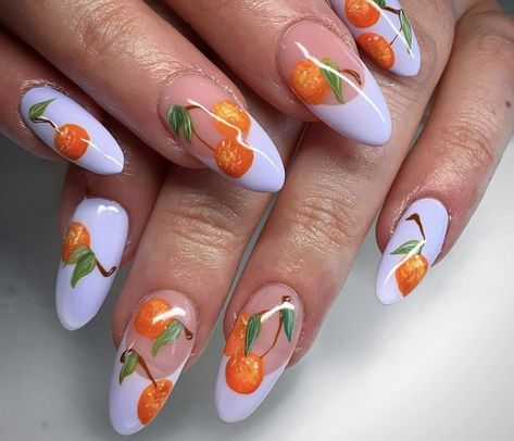 Fruit Nail Designs, Fruit Nail Art, 2023 Nail, Cute Spring Nails, Nail Swag, Spring Nail Art, Hot Nails, Minimalist Nails, Dream Nails