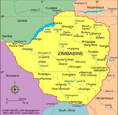 Zimbabwe Atlas: Maps and Online Resources | Infoplease.com Zimbabwe Map, African Countries Map, Zimbabwe History, World Map Europe, African Herbs, Food Art Photography, Poor Countries, Bible Promises, South Africa Travel