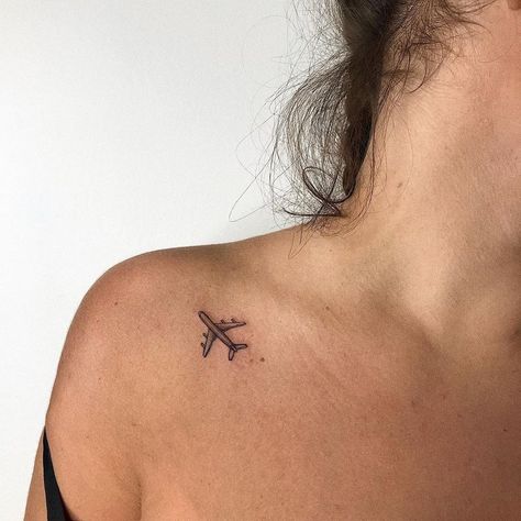 Plane Tattoos Women, Aviation Tattoo Women, Fine Line Airplane Tattoo, Pilot Tattoo Aviation, Airplane Tattoos For Women, Flight Tattoo Airplane, Aviation Tattoo Pilots, Flight Attendant Tattoo, Air Plane Tattoo