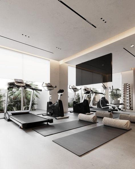 LEQB - CREATIVE SPACES FOR LIFE AND BUSINESS Gym Cabinet, Modern Home Gym Design, Home Gym Design Luxury, Modern Home Gym, Luxury Home Gym, Small Home Gym, Gym Design Interior, Luxury Gym, Gym Room At Home