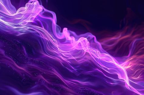 Photo abstract flowing neon wave purple ... | Premium Photo #Freepik #photo Glow Wave Aesthetic, Neon Purple Background, Wave Neon Sign, Purple Waves, Music Vibrations Sound Waves, Vector Abstract Flowing Waves Line, Neon Purple, Purple Background, Purple Backgrounds