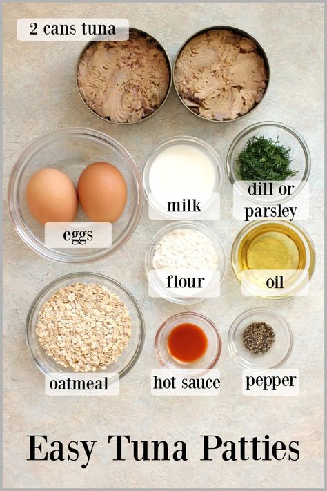 Turn a couple cans of tuna into these tasty little Tuna Patties. They're a great project to cook with kids or a quick and easy weeknight family dinner. Whip up the 3-ingredient tartar sauce and you'll have loads of delicious dipping fun. Tuna Baby Food Recipes, Tuna Patty Recipe Easy, Baked Tuna Patties, Tuna Recipes Canned, Quick Tartar Sauce, Tuna Meals, Canned Tuna Recipe, Tuna Patty, Tuna Patties Easy