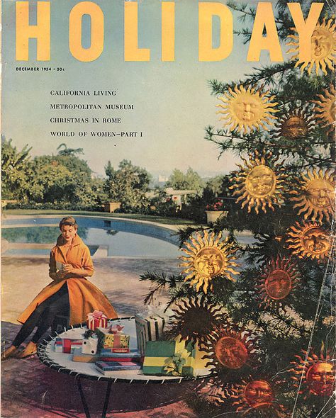 Holiday-December-1954. Holiday Magazine Covers, Christmas In Rome, Holiday Magazine, Summer Christmas, Christmas Graphics, Brand Strategist, Picture Collage Wall, Photo Wall Collage, Photo Essay