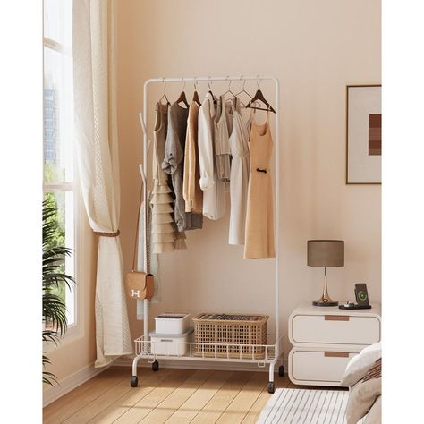 Clothing rack bedroom