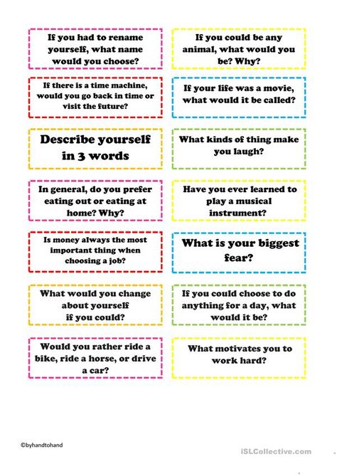 30 Seconds Game, Basic English Conversation, Speaking Cards, Speaking Activity, Basic Questions, Conversation Questions, English Speaking Practice, Discussion Starters, Classroom Behavior Management