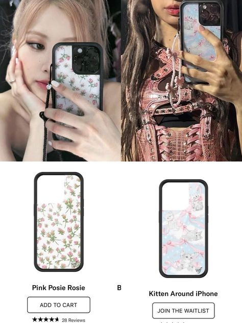 Rose Phone Case Blackpink, Blackpink Phone Case, Rosé Phone, Rose Phone Case, New Jeans Style, Self Portrait Poses, Lisa Blackpink Wallpaper, Kawaii Nails, Cute Easy Drawings