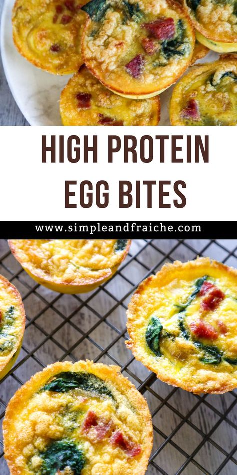 High Protein Egg Bites are a versatile and protein-rich snack that combines eggs, egg whites, and cottage cheese with a medley of flavorful ingredients. Whether you're a fitness enthusiast looking to fuel your workouts or a busy mom looking for a quick breakfast to keep stocked in your fridge, these egg bites are a delicious way to satisfy your cravings. High Protein Mini Quiche, High Protein Small Portions, High Protein Breakfast Egg Bites, High Protein Egg Bites Cottage Cheese, Small High Protein Meals, Egg Bites High Protein, Egg Bites Cottage Cheese, High Protein Egg Bites, Protein Egg Bites