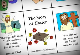 Free Minibook Printable: "The Story of Easter" Resurrection Story For Preschoolers, Story Of Jesus Resurrection For Kids, Easter Story For Toddlers, The Easter Story For Kids, The Easter Story Printable, Easter Story Wheel Printable Free, Easter Story For Preschoolers, Story For Preschoolers, Christian Easter Printables