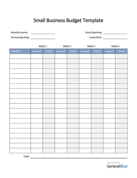 Download this small business budget template and start allocating your budget properly. It’s free to use, edit, print, or download. Expenses Template, Small Business Budget, Small Business Expenses, Small Business Plan Template, Business Budget Template, Expense Tracker Printable, Business Budget, Business Expenses, Bookkeeping Business