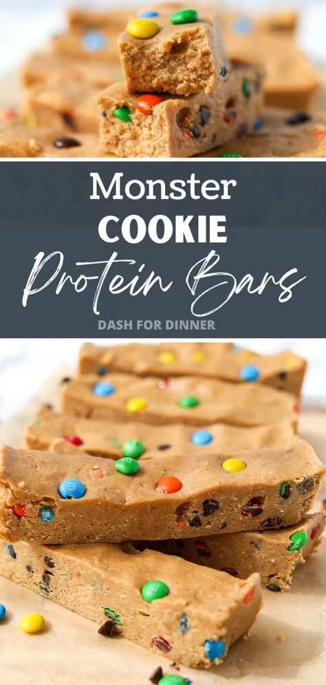 If you're looking for high protein recipes and snacks, you're going to love this delicious take on Monster Cookies - but with a high protein twist. Freezer friendly, made with simple ingredients, and a no bake recipe - this is a high protein meal prep that's easy enough for even beginners. Protein Freezer Snacks, Low Carb High Protein Sweet Treats, Protein Snacks For Picky Eaters, Freezer Snacks For Kids, High Protein Meal Prep For Picky Eaters, High Protein Breakfast Ideas For Kids, High Protein Snacks For Road Trip, Low Carb High Protein Desserts Easy, High Protein Meals For Picky Eaters