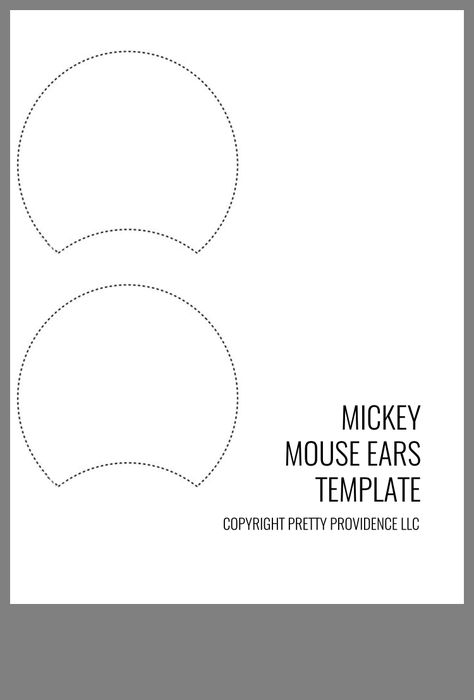 Mickey Ears Template Free Printable, Mickey Ear Template, Minnie Ears Template, Disney Ears Diy, Mickey Ears Diy, Disneyworld 2024, Diy Mickey Mouse Ears, Mini Mouse Ears, Disney Bands