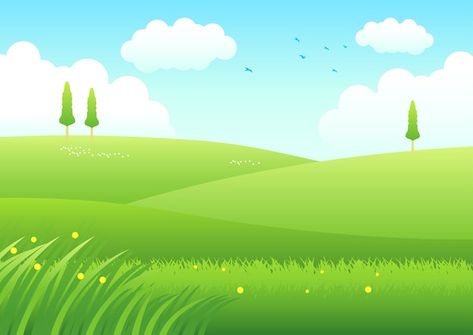 Cartoon illustration of meadows | Premium Vector #Freepik #vector #grass-sky #green-ground #green-sky #grass-ground Diy Photo Book, Photoshop Backgrounds Backdrops, Photoshop Backgrounds Free, Green Ground, Blue Sky Background, Green Sky, Photoshop Backgrounds, Animation Background, Cartoon Illustration