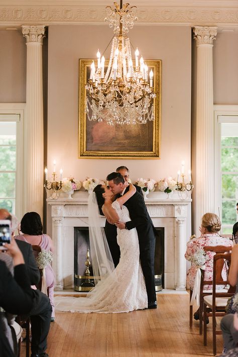 Adrienne & Jacob | Lyman Estate Wedding | Lauren Rae Photography Dusty Blue And Sage Wedding, Blue And Sage Wedding, Lyman Estate, Gold White Wedding, Waltham Massachusetts, French Blue Wedding, Realistic Wedding, Historic New England, Renewal Ceremony