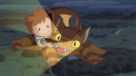 Mei and the Kittenbus - My Neighbor Totoro Wiki - Wikia Reference Anime, Studio Ghibli Films, Art Studio Ghibli, Neighbour Totoro, Ghibli Museum, Ghibli Studio, Japanese Animated Movies, Neighbor Totoro, Studio Ghibli Movies