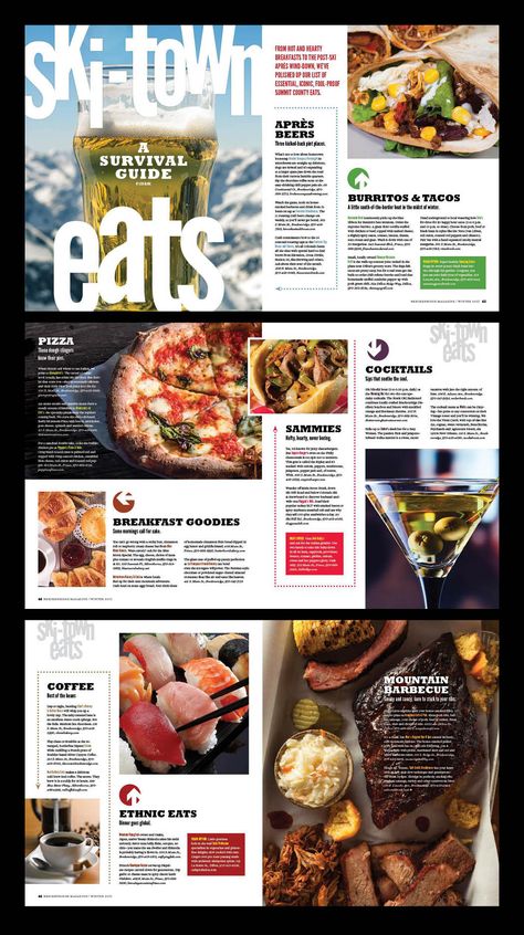 Advertorial Design Layout Magazine, Cute Magazine Layout, Food Magazine Layout Design, Food Magazine Design, Homemade Magazine, Advertorial Design, Food Magazine Layout, Editorial Design Magazine, Magazine Layout Inspiration