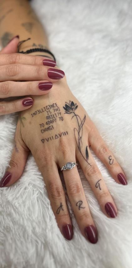 Wrist Hand Tattoo, Traditional Hand Tattoo, Side Hand Tattoos, Mandala Hand Tattoos, Butterfly Hand Tattoo, Rose Hand Tattoo, Tattoo Me, Knuckle Tattoos, Hand Tats