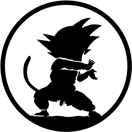 Dragon Ball Svg Free, Dragon Ball Stencil, Dragon Ball Z Stencil, Goku Stencil, Cricut Decal Ideas, Dragon Ball Z Svg, Goku Silhouette, Goku Png, Dragon Ball Z Tattoo