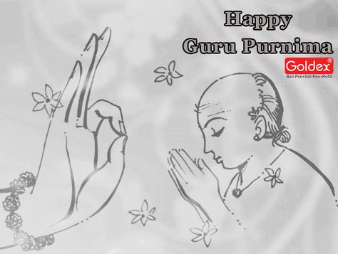 Wishing all the teachers a very Happy Guru Purnima. #gurupurnima #guru #teachers #blessings Guru Shishya Drawing, Guru Purnima Painting, Guru Purnima Drawing Ideas, Guru Purnima Drawing Sketch, Guru Purnima Drawing Easy, Guru Purnima Drawing For Kids, Guru Purnima Decoration In School, Guru Purnima Sketch, Guru Purnima Card Making