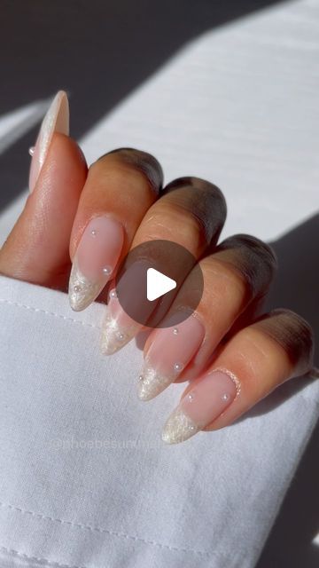 37K likes, 102 comments - phoebesummernails on August 29, 2023: "Watch me paint a very simple Pearl look 🤍🕊️ @gelcare.official - freshwater Pearl - Nude bb creme (Code PHOEBE to save ~ aff) @myleebeautyofficial Pearls 🤍 (Gifted/affiliate) #nailsnailsnails #nails #nailinspo #nailart #nailsofinstagram #naildesign #nailstagram #gelnails #nailartinspo #aesthetic #naildesigns #nailfashion #nails2inspire #notd #nailinspiration #nailstyle #nailsoftheday #almondnails #simplenails #phoebesumme Pearl Wedding Nails, Bridal Manicure, Nailinspo Nailart, Pearl Look, Pearl Bride, Pearl Gifts, Simple Pearl, Wedding Nails For Bride, Pearl Nails