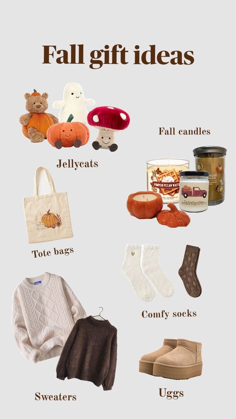 fall wishlist and gift ideas!! #fall #giftideas #autumn Fall Wishlist Ideas, Autumn Wish List, Cute Fall Gifts For Friends, Fall Themed Gifts, Fall Birthday Gift Ideas, Autumn Wishlist, Temu Wishlist, Fall Lip Color, Fall Wishlist