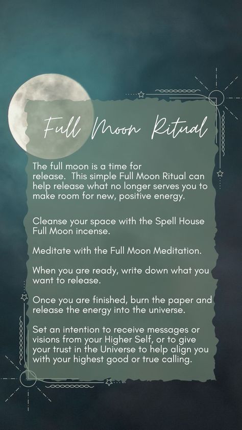 A monthly Full Moon Ritual can help to release what no longer serves us to make room for new, positive energy. Try this simple ritual with the next full moon. Connect To Higher Self, Full Moon In Gemini, December Full Moon, Moon In Gemini, Full Moon Meditation, Moon Meditation, Meditation Affirmations, Next Full Moon, Cold Moon