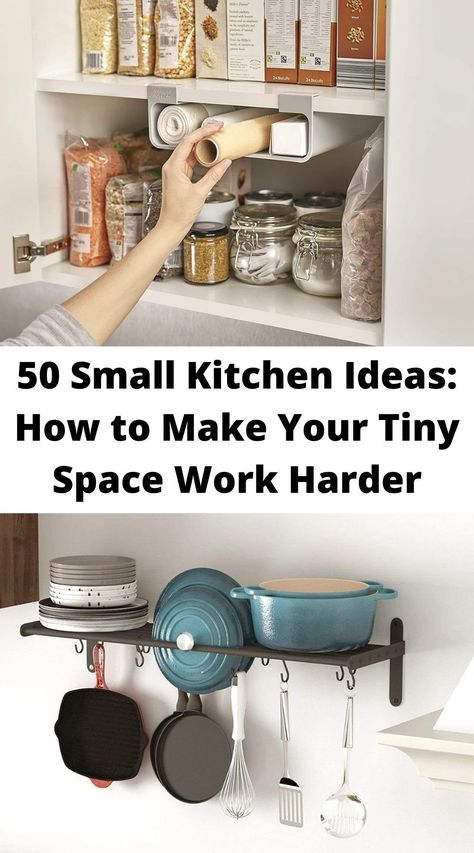 Compact Kitchen Ideas Small Places, Clever Storage Small Kitchen, Small Space Storage Kitchen, Diy Kitchen Space Saving Ideas, Kitchen Wasted Space Ideas, Ikea Mini Kitchen Small Spaces, Low Storage Kitchen, How To Add More Storage To Kitchen, Add Storage To Small Kitchen