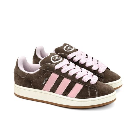 Adidas Campus Brown Pink, Adidas Campus Pink, Adidas Campus Brown, Juliet Carter, Brown Campus, Hype Sneakers, Shoes Png, Pink Campus, Dr Shoes