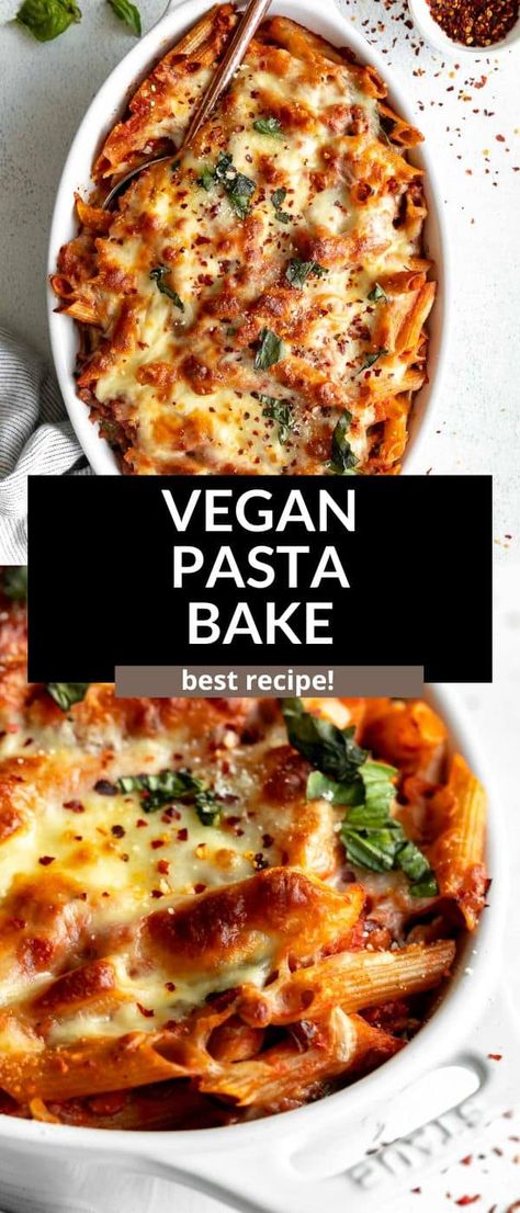 Vegan Pasta Bake, Protein Vegetarian, Vegan Casserole, Lentil Pasta, Vegan Pasta Recipes, Meatless Dinner, Veggie Pasta, Vegan Sausage, Green Lentils