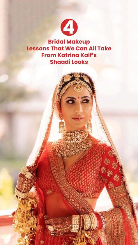 Katrina Kaif Wedding Looks, Katrina Wedding, Bridal Makeup Tips, Makeup Lessons, Community Of Women, Bollywood Couples, Taking Notes, Wedding Goals, Katrina Kaif