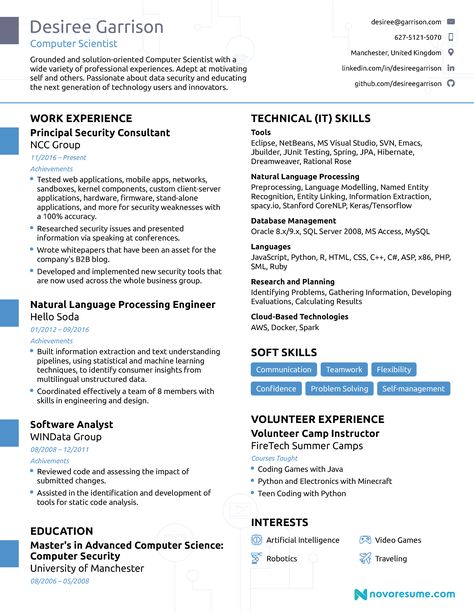 Resume Templates Science (5) - TEMPLATES EXAMPLE | TEMPLATES EXAMPLE Student Cv, Simple Resume Examples, Chronological Resume Template, Computer Science Student, Basic Resume Examples, Cv Design Professional, Resume Summary Examples, Professional Resume Examples, Free Resume Examples