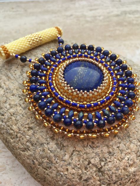 Embroidered Jewellery, Bead Embroidered Pendant, Embroidered Pendant, Glamorous Jewelry, Egyptian Inspired, Embroidered Jewelry, Bead Embroidery Patterns, Beaded Cuff Bracelet, Bead Embroidery Jewelry