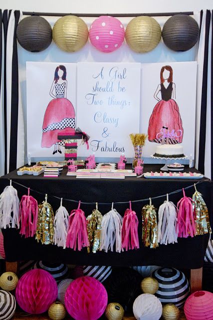 Dessert Table for the Fashionista - by BellaGrey Designs: Dress to the 9s Fashion Birthday Party Fashion Birthday Party, Fashion Show Party, Fashion Show Themes, Birthday Party Desserts, Birthday Fashion, Fashion Themes, Festa Party, Decoration Birthday, Birthday Design