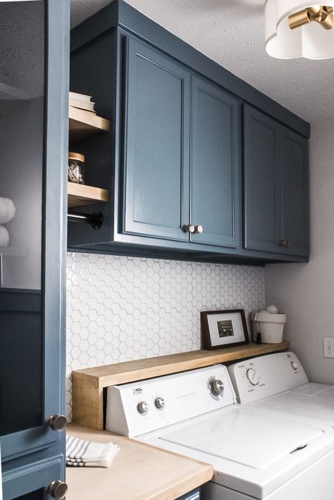 Laundy Room, Laundry Room Update, Laundry Room Colors, Blue Laundry Rooms, Laundry Room/mud Room, Dream Laundry Room, Mudroom Laundry Room, Laundry Room Renovation, Laundry Room Cabinets