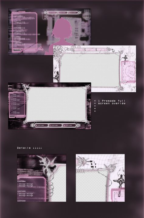 TRIBAL CHROME Stream Overlays and panels :: Behance Twitch Stream Overlay Ideas, Twitch Overlay Free, Stream Ideas, Stream Assets, Stream Overlay, Twitch Overlay, Overlays Picsart, Photoshop Tools, Photoshop Overlays