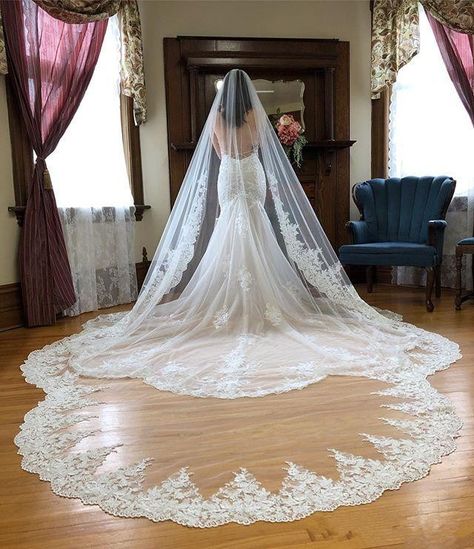 Vintage Wedding Veil, Beaded Bridal Veil, Wedding Veil Vintage, Long Veil Wedding, Veil Length, Cathedral Wedding Veils, Blusher Veil, Wedding Bridal Veils, Cathedral Wedding