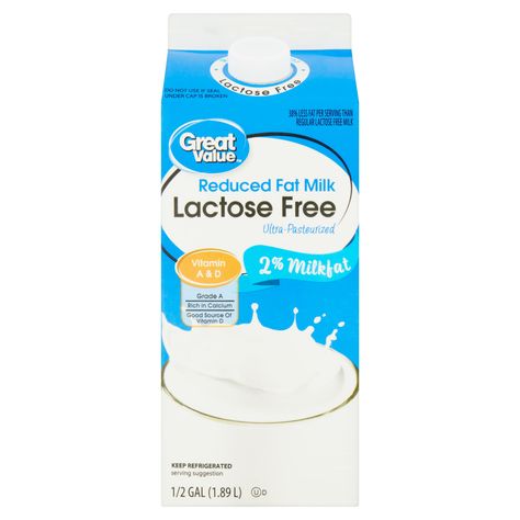 Great Value Lactose Free 2% Reduced Fat Milk, Half Gallon, 64 fl oz - Walmart.com Great Value Walmart, Nut Gift Basket, Chocolate Party Favors, Apple Whiskey, Lactose Free Milk, Christmas Cookies Gift, Chocolate Gifts Basket, Lactose Intolerant, Online Grocery Shopping