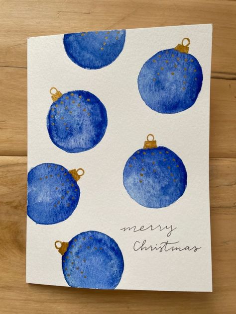 Card Diy Ideas, Christmas Card Diy, Watercolor Christmas Cards Diy, Christmas Card Wishes, Christmas Cards Drawing, Chrismas Cards, Watercolor Holiday Cards, Painted Christmas Cards, Christmas History