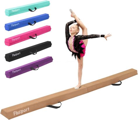 Amazon.com : FBSPORT 8ft/9ft/10ft Balance Beam: Folding Floor Gymnastics Equipment for Kids Adults,Non Slip Rubber Base, Gymnastics Beam for Training, Practice, Professional Home Training : Sports & Outdoors Beam Gymnastics, Floor Gymnastics, Gymnastics Equipment For Home, Gymnastics Balance Beam, Gymnastics Lessons, Gymnastics For Beginners, Gymnastics Beam, Gymnastics Floor, Gymnastics Equipment