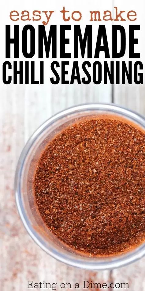 Good Homemade Chili Recipes, Dry Chili Seasoning, Home Made Chilli Seasoning, Homemade Chili Seasoning Easy, Chile Seasoning Homemade, Homemade Chili Powder Recipe, Chili Seasoning Recipe Homemade, Home Made Chili Seasoning, Copycat Mccormick Chili Seasoning