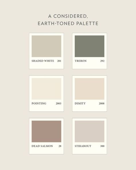 Farrow & Ball Farrow And Ball Cream Colour Schemes, Farrow Ball Colour Scheme, Farrow And Ball Earth Tones, Farrow Ball Nursery, Pigeon Farrow And Ball Colour Scheme, Wevet Farrow And Ball, Farrow And Ball Paint Colour Palettes, Farrow And Ball Neutrals, Farrow And Ball Colour Schemes