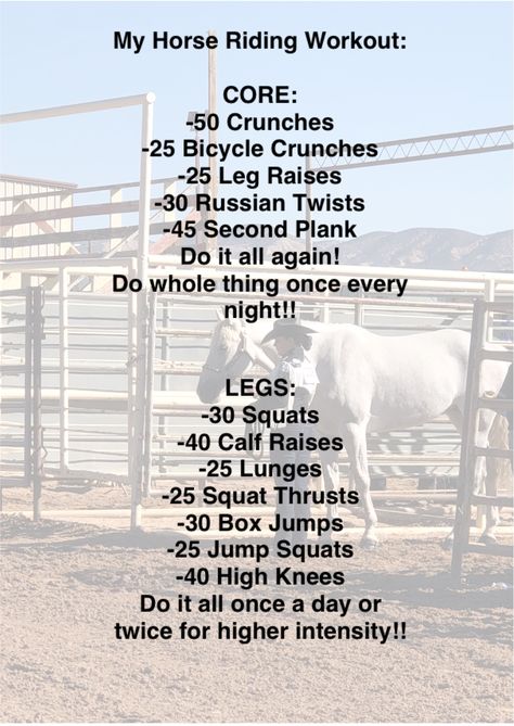 Riding Workout, Barrel Racing Exercises, Equestrian Workout, Barrel Racing Training, Teen Workout Plan, Horseback Riding Tips, Summer Body Workout Plan, Horse Lessons, Horse Exercises