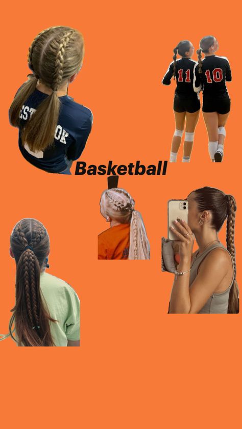 For a basketball Basketball Hair, Basketball Hairstyles, Sport Hair, Ball Hairstyles, Game Day Hair, Sports Hairstyles, A Basketball, Favorite Hairstyles, Hairstyles For School