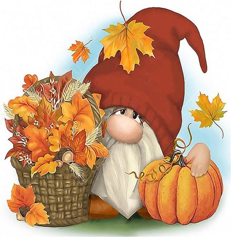 Thanksgiving Gifts Diy, Gnome Images, Gnome Pictures, Fall Gnome, Pumpkin Thanksgiving, Thanksgiving Diy, Gems Art, Gnomes Crafts, Art Kits