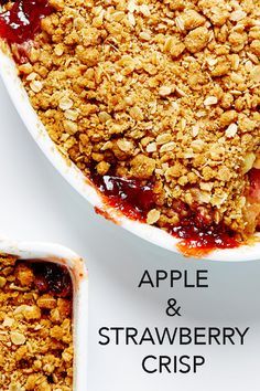 Strawberry Crisp Recipe, Easy Apple Crisp, Strawberry Crisp, Easy Apple Crisp Recipe, Apple Crumble Recipe, Apple Crisp Easy, Strawberry Season, Fruit Crisp, Delicious Magazine