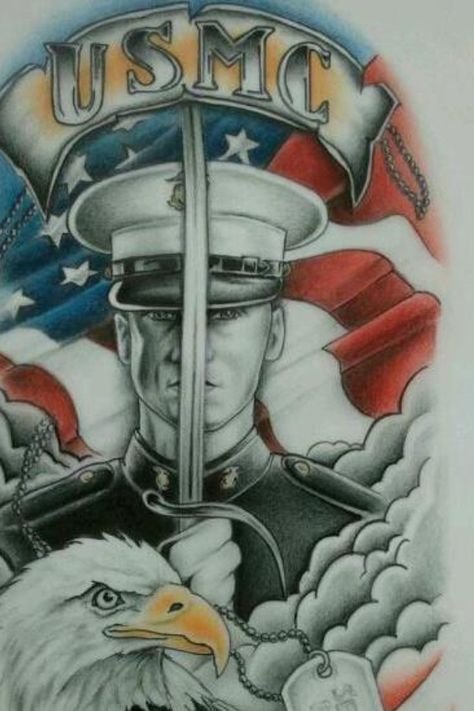 Marine Corps Pride Usmc Drawings, Marine Corps Tattoo, Marine Corps Art, Marine Men, Usmc Bulldog, Marine Tattoos, Marine Corps Tattoos, Usmc Birthday, Marine Corps Uniforms