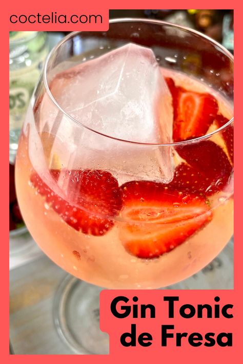 Con solo 3 ingredientes podrás hacer ¡el Gin Tonic de Fresa perfecto! También te enseño un truco para darle una pinta ¡impresionante! Larios Gin, Gin Tonic Recetas, Gin Fizz, Gin Tonic, Gin And Tonic, Puerto Rico, Gin, Cranberry, Drinks